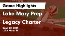 Lake Mary Prep vs Legacy Charter Game Highlights - Sept. 20, 2021