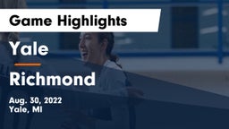 Yale  vs Richmond  Game Highlights - Aug. 30, 2022
