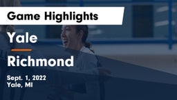 Yale  vs Richmond  Game Highlights - Sept. 1, 2022