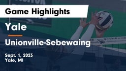 Yale  vs Unionville-Sebewaing  Game Highlights - Sept. 1, 2023