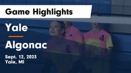 Yale  vs Algonac  Game Highlights - Sept. 12, 2023