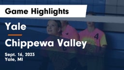 Yale  vs Chippewa Valley  Game Highlights - Sept. 16, 2023