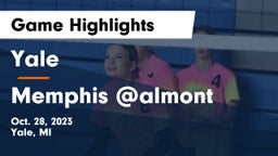 Yale  vs Memphis @almont Game Highlights - Oct. 28, 2023