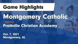 Montgomery Catholic  vs Prattville Christian Academy  Game Highlights - Oct. 7, 2021