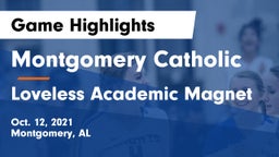 Montgomery Catholic  vs Loveless Academic Magnet  Game Highlights - Oct. 12, 2021