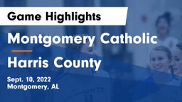 Montgomery Catholic  vs Harris County  Game Highlights - Sept. 10, 2022