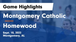 Montgomery Catholic  vs Homewood  Game Highlights - Sept. 10, 2022