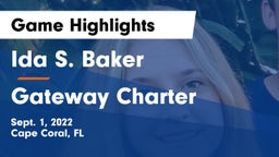 Ida S. Baker  vs Gateway Charter  Game Highlights - Sept. 1, 2022
