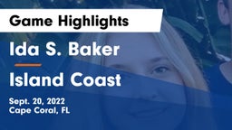 Ida S. Baker  vs Island Coast   Game Highlights - Sept. 20, 2022