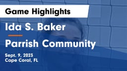 Ida S. Baker  vs Parrish Community  Game Highlights - Sept. 9, 2023