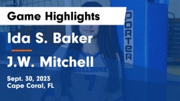 Ida S. Baker  vs J.W. Mitchell  Game Highlights - Sept. 30, 2023