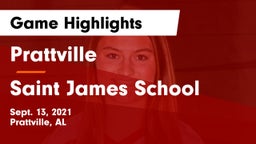 Prattville  vs Saint James School Game Highlights - Sept. 13, 2021