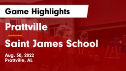 Prattville  vs Saint James School Game Highlights - Aug. 30, 2022