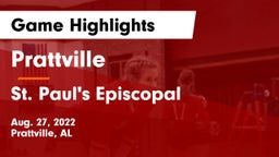 Prattville  vs St. Paul's Episcopal  Game Highlights - Aug. 27, 2022