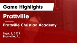 Prattville  vs Prattville Christian Academy  Game Highlights - Sept. 5, 2023
