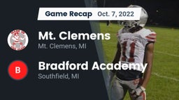 Recap: Mt. Clemens  vs. Bradford Academy  2022