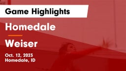 Homedale  vs Weiser  Game Highlights - Oct. 12, 2023