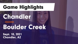 Chandler  vs Boulder Creek  Game Highlights - Sept. 10, 2021