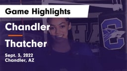Chandler  vs Thatcher  Game Highlights - Sept. 3, 2022