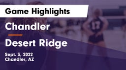 Chandler  vs Desert Ridge  Game Highlights - Sept. 3, 2022