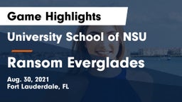 University School of NSU vs Ransom Everglades Game Highlights - Aug. 30, 2021