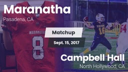 Matchup: Maranatha High vs. Campbell Hall  2017