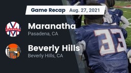 Recap: Maranatha  vs. Beverly Hills  2021
