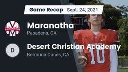 Recap: Maranatha  vs. Desert Christian Academy 2021