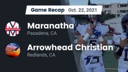 Recap: Maranatha  vs. Arrowhead Christian  2021