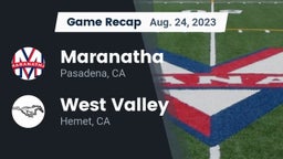 Recap: Maranatha  vs. West Valley  2023