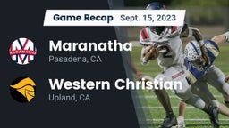 Recap: Maranatha  vs. Western Christian  2023