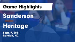 Sanderson  vs Heritage  Game Highlights - Sept. 9, 2021