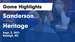 Sanderson  vs Heritage  Game Highlights - Sept. 2, 2021
