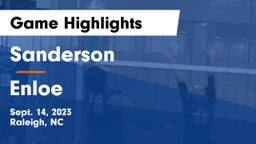 Sanderson  vs Enloe  Game Highlights - Sept. 14, 2023