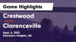 Crestwood  vs Clarenceville Game Highlights - Sept. 6, 2022