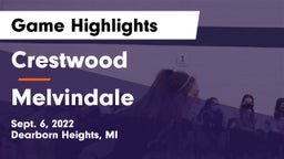 Crestwood  vs Melvindale Game Highlights - Sept. 6, 2022