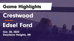 Crestwood  vs Edsel Ford  Game Highlights - Oct. 28, 2022