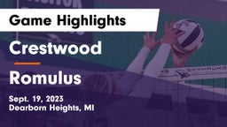 Crestwood  vs Romulus Game Highlights - Sept. 19, 2023
