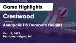 Crestwood  vs Annapolis HS Dearborn Heights Game Highlights - Oct. 12, 2023