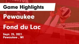 Pewaukee  vs Fond du Lac  Game Highlights - Sept. 25, 2021