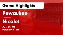 Pewaukee  vs Nicolet  Game Highlights - Oct. 16, 2021