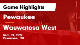 Pewaukee  vs Wauwatosa West  Game Highlights - Sept. 24, 2022