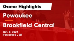 Pewaukee  vs Brookfield Central  Game Highlights - Oct. 8, 2022