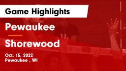 Pewaukee  vs Shorewood Game Highlights - Oct. 15, 2022