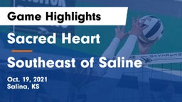 Sacred Heart  vs Southeast of Saline  Game Highlights - Oct. 19, 2021