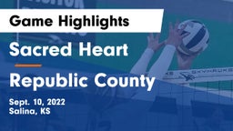 Sacred Heart  vs Republic County  Game Highlights - Sept. 10, 2022