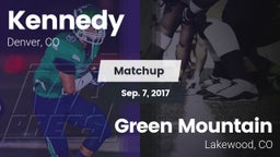 Matchup: Kennedy  vs. Green Mountain  2017