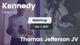 Matchup: Kennedy  vs. Thomas Jefferson  JV 2017