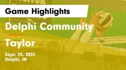 Delphi Community  vs Taylor  Game Highlights - Sept. 25, 2023