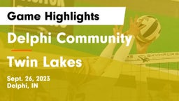 Delphi Community  vs Twin Lakes  Game Highlights - Sept. 26, 2023
